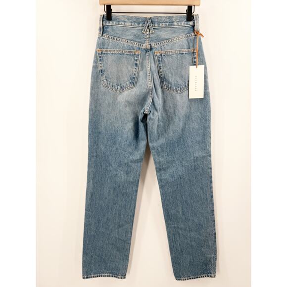 Slvrlake London Jeans SZ 27 NWT Shakedown Straight Leg Distress Denim High Waist - Picture 5 of 16